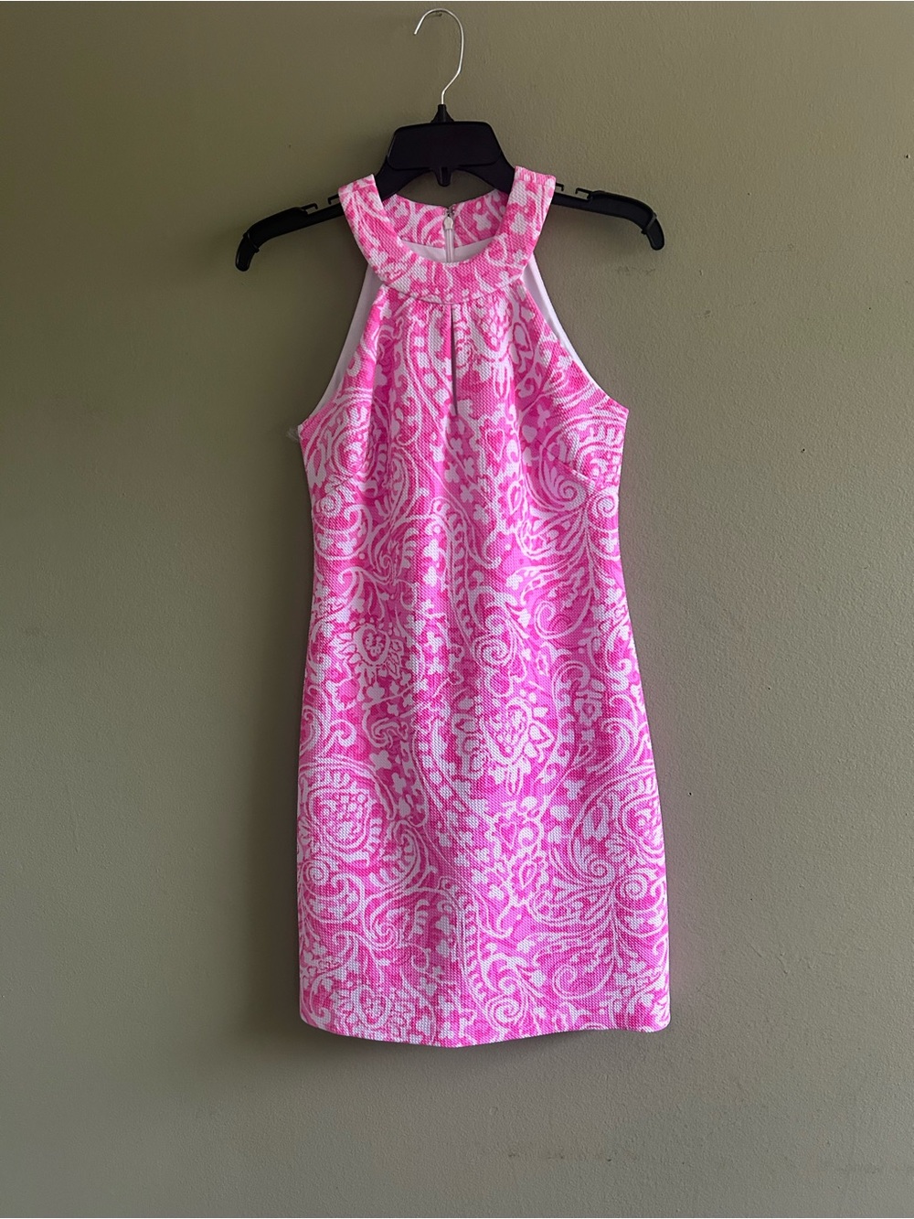 NWOT Vince Camuto Pink Paisley Halter Dress Sz 2